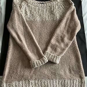 Fate XL Women’s Sweater- Rose/Tan Neutral and Soft